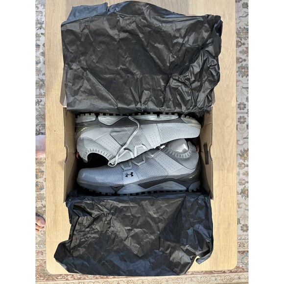 Mens Under Armour Golf Shoes 13 HOVR Tour SL Spikeless Gray Waterproof